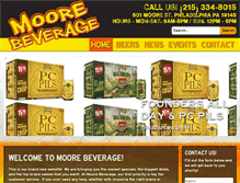 Tablet Screenshot of moorebeverage.com